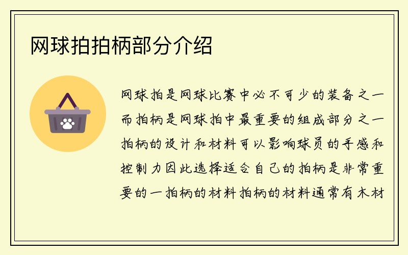 网球拍拍柄部分介绍